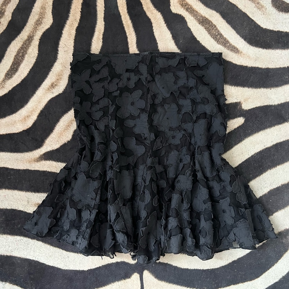 Black midi skirt